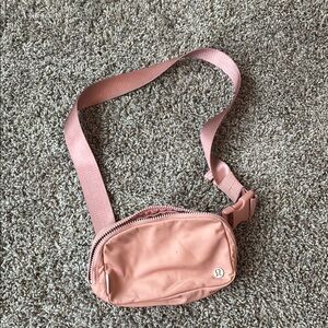 Lululemon Athletica Pink Crossbody Bag with Adjustable Strap